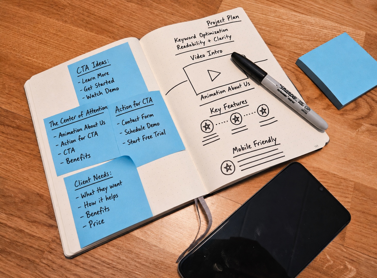 Manual UX Design Sketch Book
