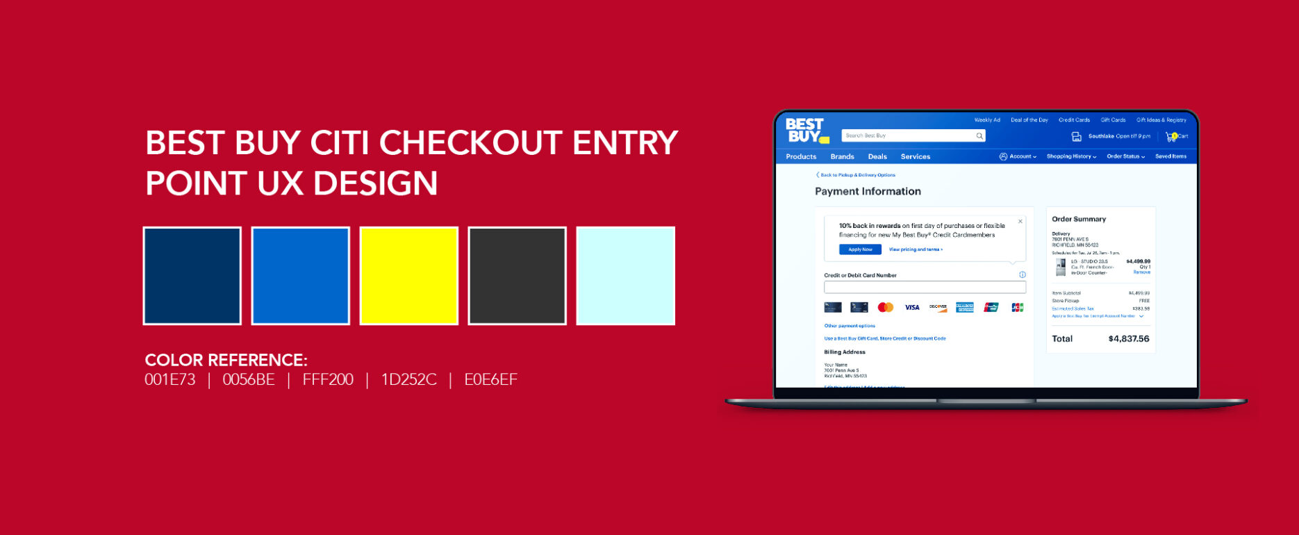 Best Buy Citi Checkout Entry Point