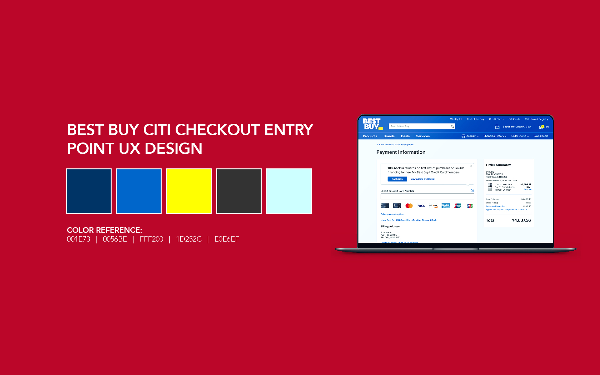 Best Buy Citi Checkout Entry Point